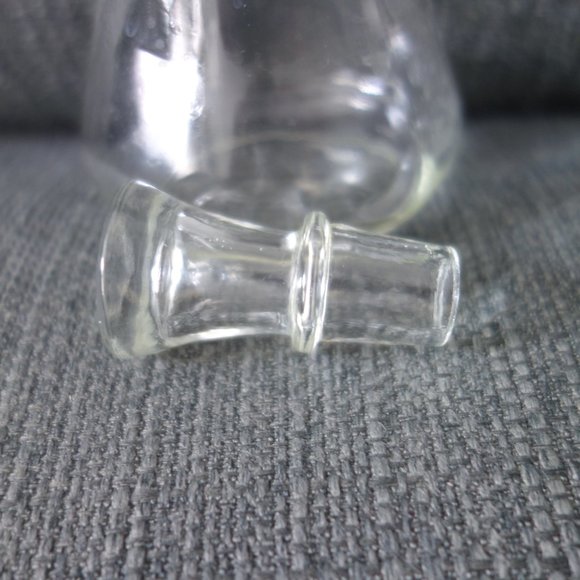 Vintage Glass Salad Dressing Shaker with Glass Lid - Picture 7 of 14